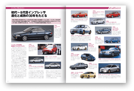 インプレッサヒストリーの誌面