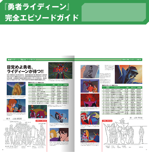 『勇者ライディーン』完全エピソードガイド 全50話のあらすじと見どころを徹底解説。謎めく世界の物語とともにライディーンの戦いが甦ります。